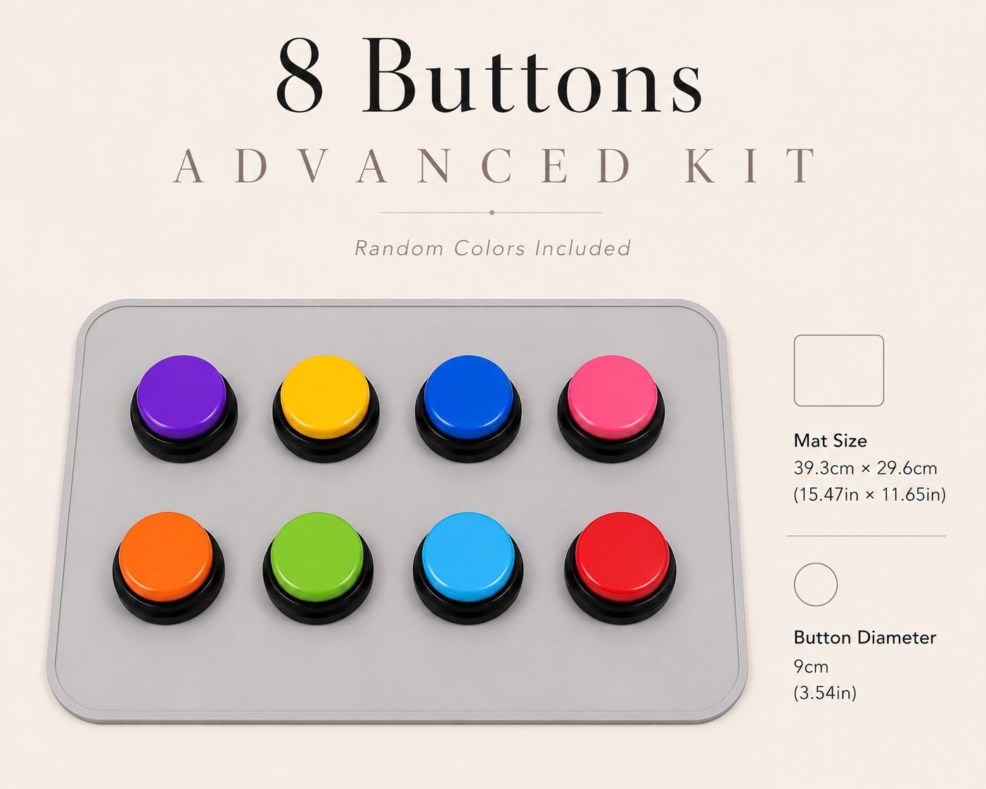Neko Zen™ Talk Buttons Communication Kit for Cats & Dogs